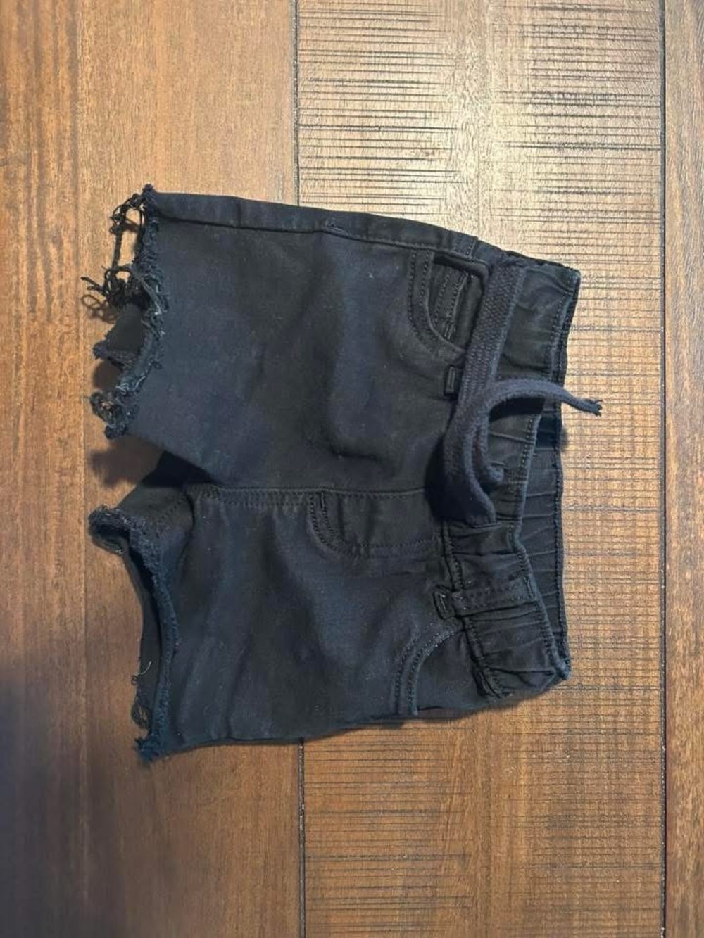 Little Bipsy Black Frayed Shorts